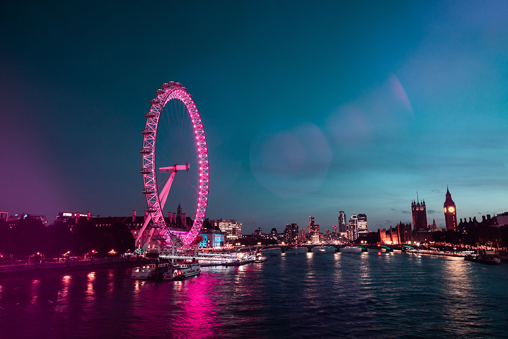 USF0502 LE J Bridge Night Landscape Wide Pink Flares Copy